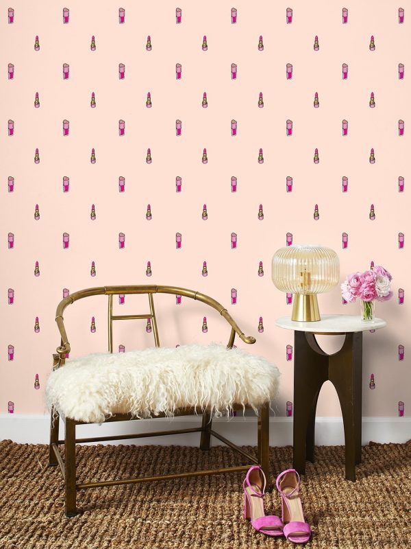 Trixie Cosmetics  Wallpaper by Trixie Mattel - Peach For Sale