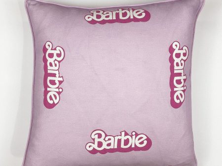 80 s Barbie™ Logo  Throw Pillow - Lavender Online Sale