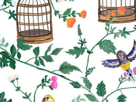 Ann s Garden  Wallpaper by Carly Beck - White For Cheap