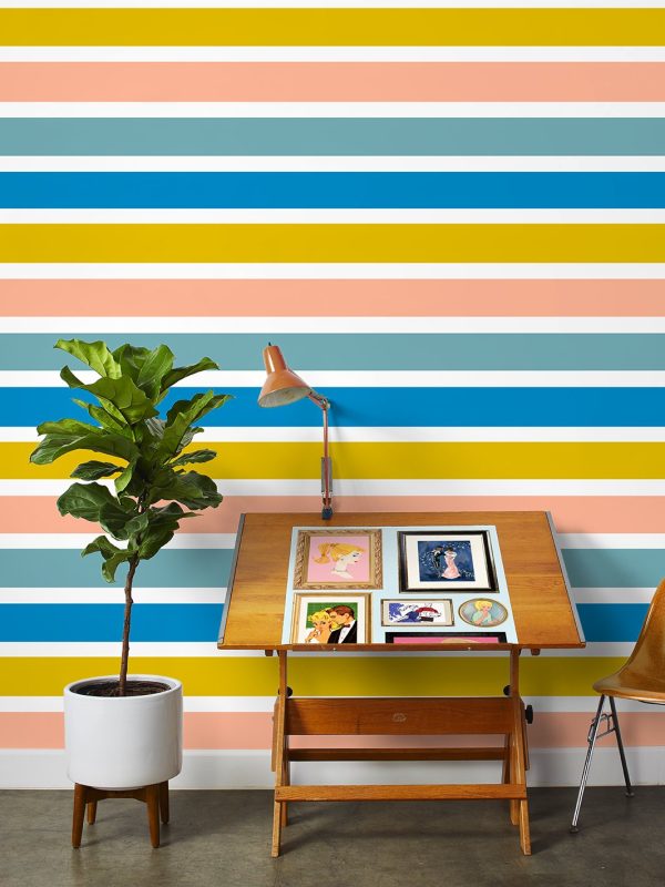 Ombre Stripe  Wallpaper by Barbie™ - Lapis on Sale