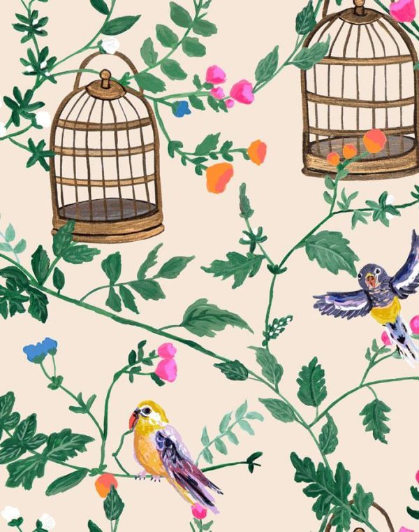 Ann s Garden  Wallpaper by Carly Beck - Peach Online now