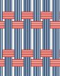 Roman Holiday Woven  Wallpaper by Barbie™ - Navy Red Cheap