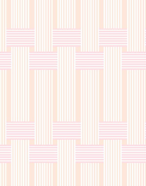 Roman Holiday Woven  Wallpaper by Barbie™ - Peach Cheap