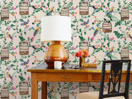 Ann s Garden  Wallpaper by Carly Beck - Peach Online now