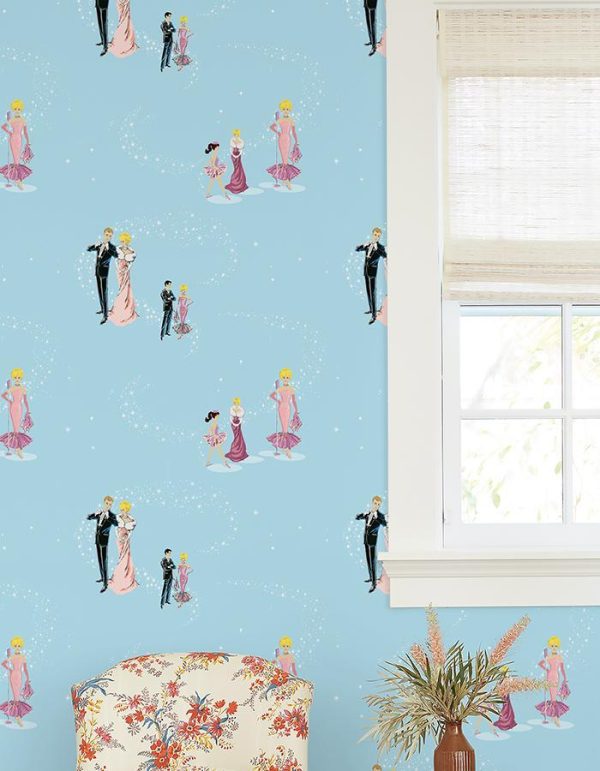 Starlight Barbie™  Wallpaper by Barbie™ - Baby Blue Online Hot Sale