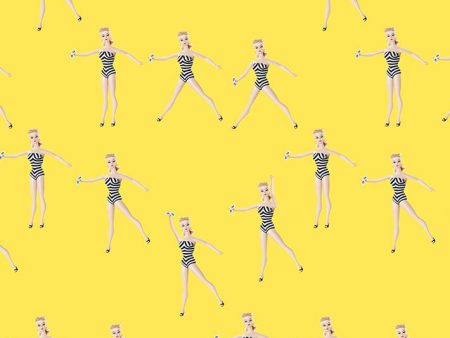 Vintage Barbie™ in Motion  Wallpaper by Barbie™ - Daffodil Online Sale