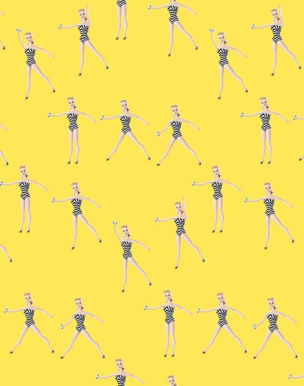 Vintage Barbie™ in Motion  Wallpaper by Barbie™ - Daffodil Online Sale