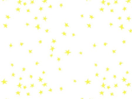 Star  Wallpaper by Clare V. - Yellow   White For Discount