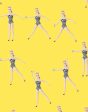 Vintage Barbie™ in Motion  Wallpaper by Barbie™ - Daffodil Online Sale