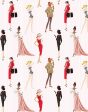 Vintage Pinstripe  Wallpaper by Barbie™ - Pink Fashion