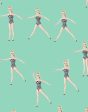 Vintage Barbie™ in Motion  Wallpaper by Barbie™ - Caribbean For Cheap