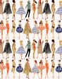 Vintage Illustration  Wallpaper by Barbie™ - Cream Fashion