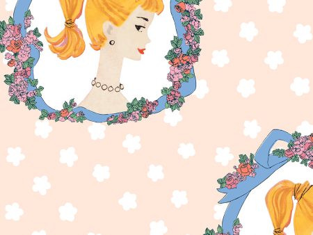 Barbie Cameo  Wallpaper by Barbie™ - Peach Fashion