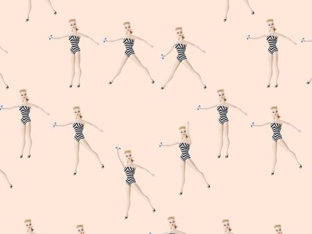 Vintage Barbie™ in Motion  Wallpaper by Barbie™ - Peach Online