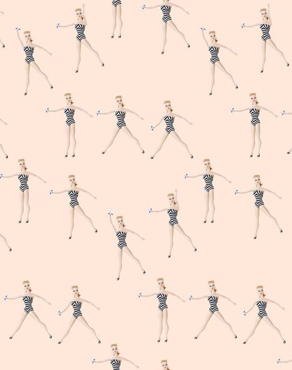 Vintage Barbie™ in Motion  Wallpaper by Barbie™ - Peach Online