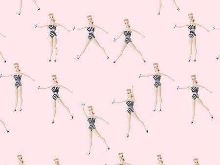 Vintage Barbie™ in Motion  Wallpaper by Barbie™ - Pink Online now