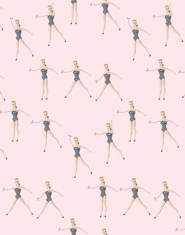 Vintage Barbie™ in Motion  Wallpaper by Barbie™ - Pink Online now