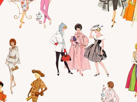 1960s Barbie™  Wallpaper by Barbie™ - Cream For Cheap