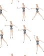 Vintage Barbie™ in Motion  Wallpaper by Barbie™ - White Sale