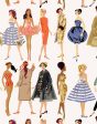 Vintage Illustration  Wallpaper by Barbie™ - Cream Fashion