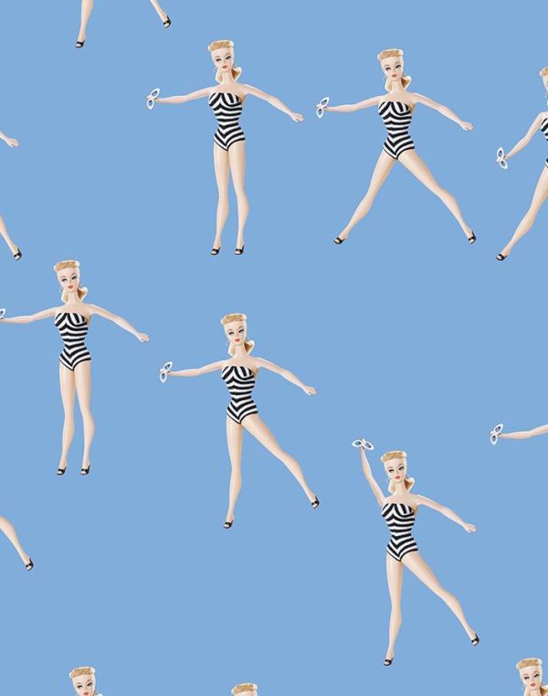 Vintage Barbie™ in Motion  Wallpaper by Barbie™ - Denim Supply