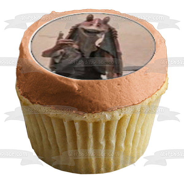 Star Wars Classic Logo Luke Skywalker Chewbaca Princess Leia Darth Vader Light Sabers and Yoda Edible Cupcake Topper Images ABPID05688 Online now