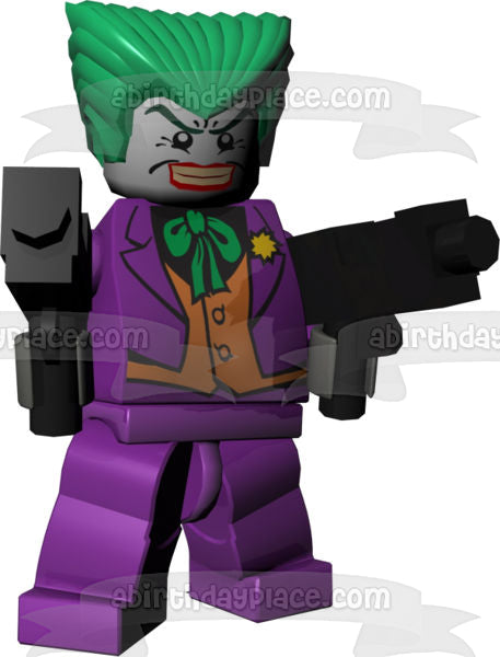 LEGO Joker Action Figure Edible Cake Topper Image ABPID05702 Online