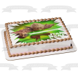 Star Wars Logo Yoda with a Green Lightsaber Edible Cake Topper Image ABPID05696 Hot on Sale