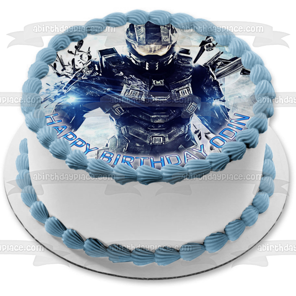 Halo 4 Halo Nation John-117 Master Cheif Edible Cake Topper Image ABPID05731 Cheap