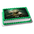 Star Wars Episode 3 Yoda and His Lightsaber Edible Cake Topper Image ABPID05710 Cheap