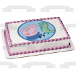 Peppa Pig Green Dinosaur and George Edible Cake Topper Image ABPID05662 Supply