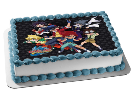 Beyblade Revolution Tyson Kai Max Ray Kenny and Hilary Edible Cake Topper Image ABPID05341 Online