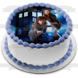 Doctor Who Time Travel Machine the Tenth Doctor Edible Cake Topper Image ABPID05641 Supply