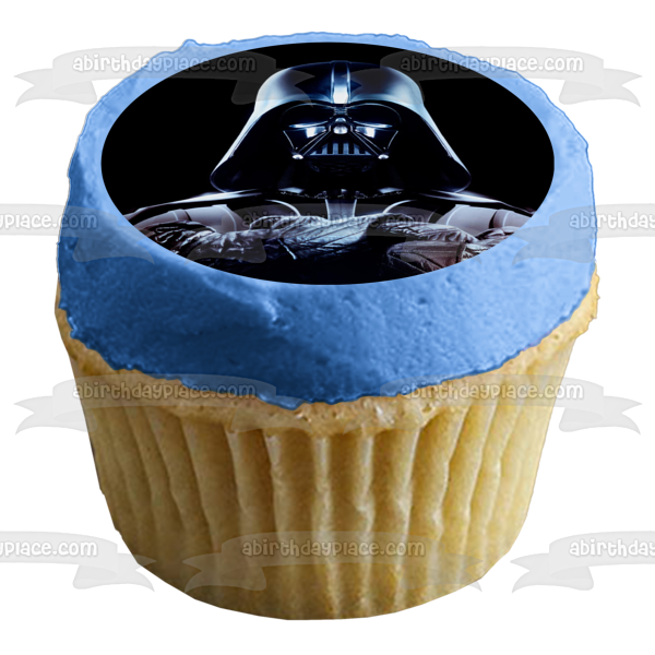 Star Wars Darth Vader Black Background Edible Cake Topper Image ABPID05749 Cheap