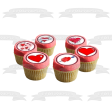 Valentine s Day Love Hearts Cupids and Arrows Edible Cupcake Topper Images ABPID05706 Hot on Sale