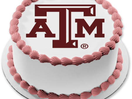 Texas A&M University Logo Edible Cake Topper Image ABPID05648 For Sale