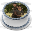 The Walking Dead Darryl with His Cross Bow Edible Cake Topper Image ABPID05665 on Sale