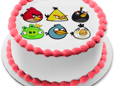 Angry Birds Red Chuck Bomb the Blues Matilda Edible Cake Topper Image ABPID04737 on Sale