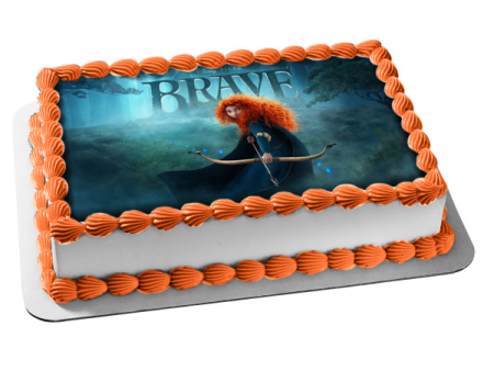 Brave Merida Bow and Arrow Trees Owls Edible Cake Topper Image ABPID04679 Online now