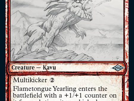 Flametongue Yearling (Sketch) [Modern Horizons 2] Discount