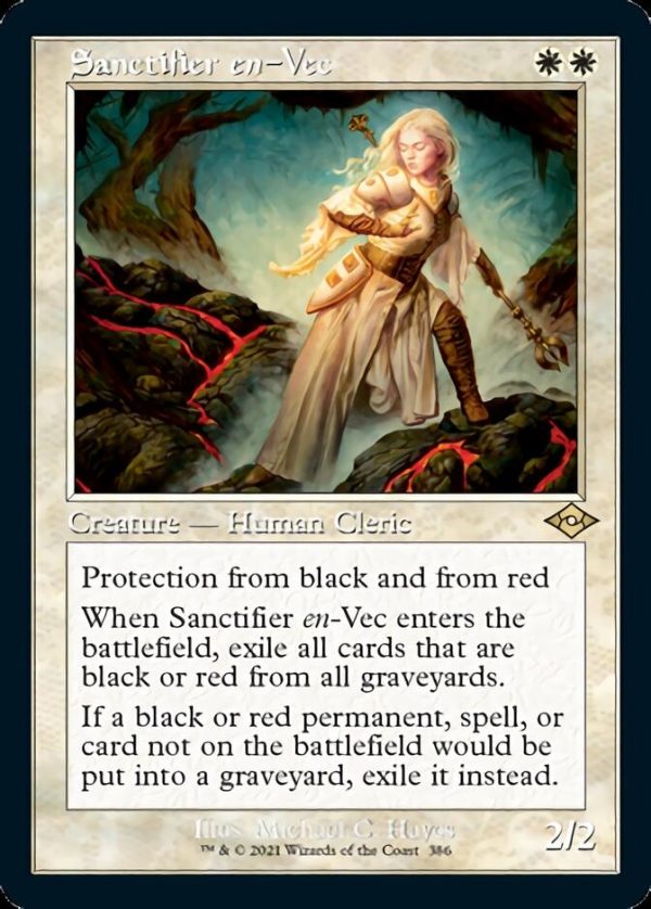 Sanctifier en-Vec (Retro Foil Etched) [Modern Horizons 2] For Sale