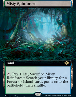 Misty Rainforest (Extended Art) [Modern Horizons 2] on Sale